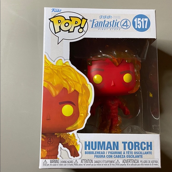 2025 Funko Pop! Marvel Fantastic Four Human Torch #1517 - Picture 3 of 6